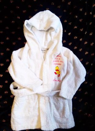 Натуральний фірмовий,махровий халатик на дівчинку