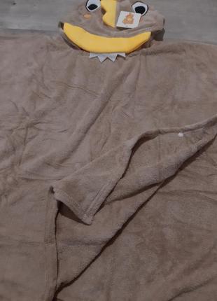 Пончо рушник-халат дитячий після купання з куточком