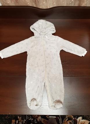 Новий дитячий велюровий чоловічок. сліп. теплий чоловічок. махровий чоловічок