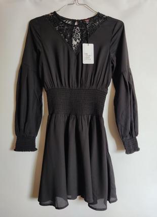 Платье с объемными рукавами jennyfer s черное