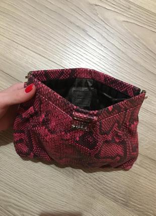 Furla snake print шкіряний клатч4 фото