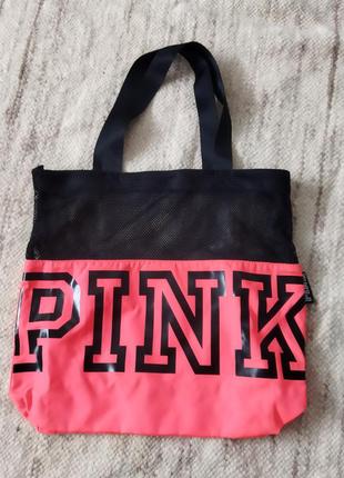 Pink tote bag сумка шопер3 фото