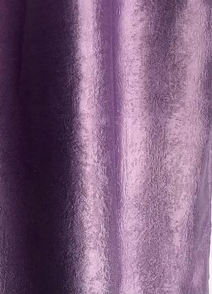 Готовый комплект штор на тесьме блэкаут софт 150х270 ( 2шт ) с тюлем 400х270. цвет фиолетовый6 фото