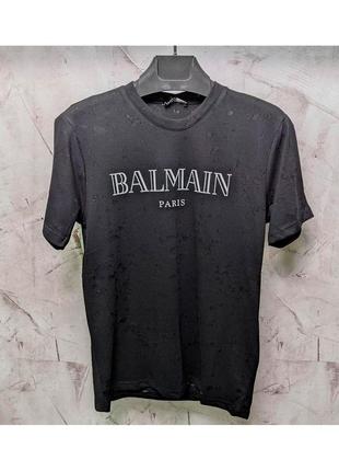 Футболка мужская с принтом бренд черная турция / футболка тишка чоловіча з надписом бренда чорна
