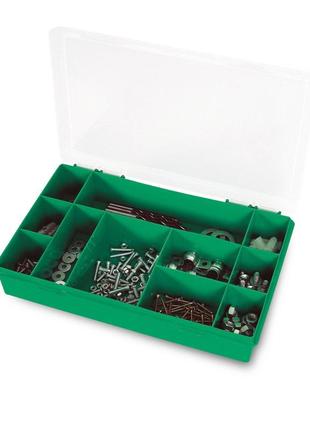 Органайзер tayg 12-11 estuche 29x19,5x5,4 см для хранения мелких предметов пластиковый зелёный (061103а)