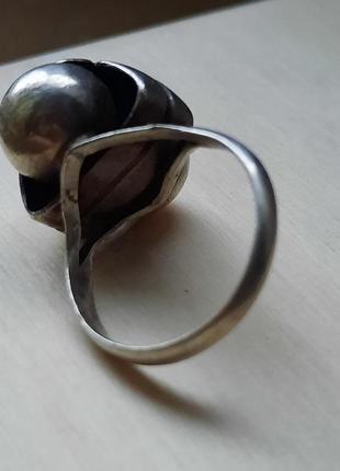 Дизайнерское авторское винтажное серебряное кольцо10 фото