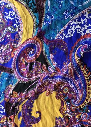 Невероятный палантин платок тончайший шёлк пейсли изящный узор