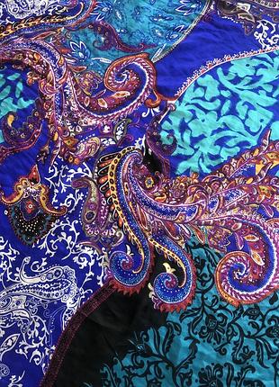 Невероятный палантин платок тончайший шёлк пейсли изящный узор