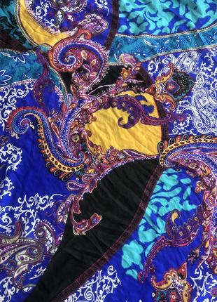 Невероятный палантин платок тончайший шёлк пейсли изящный узор