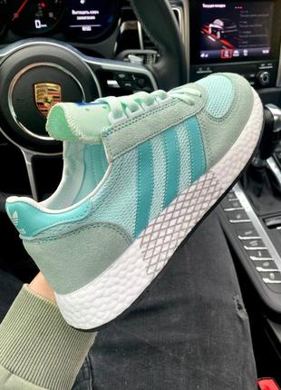 Женские кроссовки adidas marathon tech blue4 фото