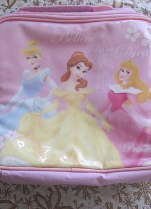 Дитяча сумочка сумка-термос для дівчинки з принцесами дісней