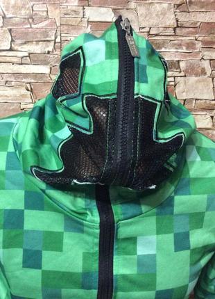 Спортивная ветровка олимпийка с защитной сеткой на капюшоне р.160 13-14лет3 фото