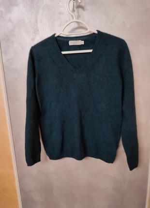 Кофта свитер премиум бренда lochmere изумрудного цвета1 фото