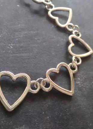 Чокер цепочка колье ожерелье многослойный подвеска хит тренд винтаж сердечко сердце8 фото