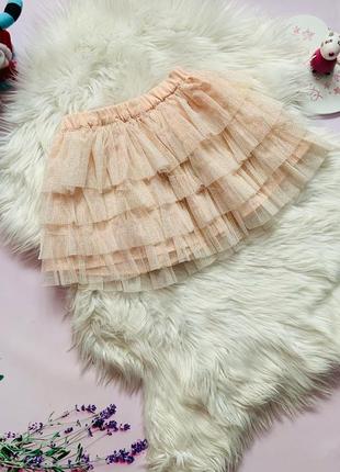 Стильная модная нарядная юбка yd девочке 4-5 лет