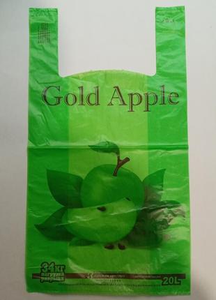 Пакет майка gold apple1 фото