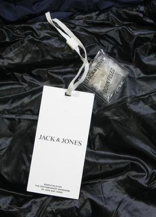 Чоловіча зимова куртка, пуховик jack & jones (пух 186 грам)9 фото