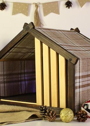 Будиночок лежак лежанка гамак будка для кота для собаки когтеточка одяг для собак1 фото