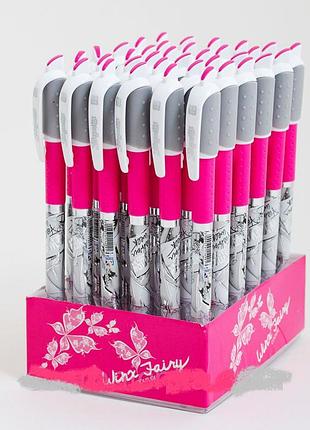 Ручка кулькова "1 вересня" масляна синя 0,6 мм "вінкс кутюр"