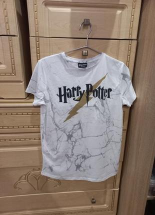 Футболка белая гарри поттер harry potter