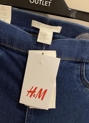 Голубые джинсы skinny h&m2 фото