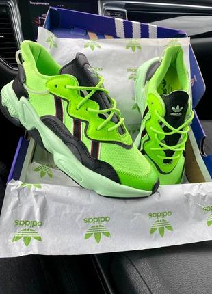Чоловічі кросівки adidas ozweego black green