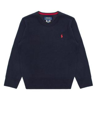 Детский синий шерстяной джемпер polo ralph lauren