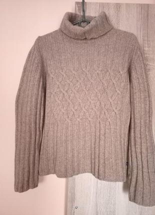 Мягкий объемный шерстяной свитер,48-54разм,woolmark.4 фото
