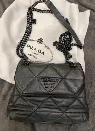 Сумка в стилі prada натуральна шкіра