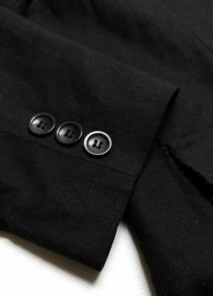 Піджак фірмовий m&co, чорний, лляної6 фото