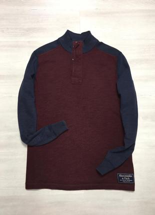 Крутая мужская брендовая кофта реглан пуловер зип abercrombie & fitch оригинал3 фото