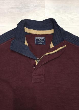 Крутая мужская брендовая кофта реглан пуловер зип abercrombie & fitch оригинал2 фото