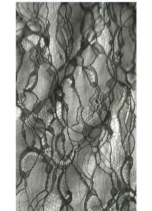 Черная кружевная прямая юбка ann taylor, размер 0p6 фото