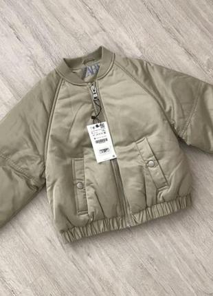 Атласна куртка-бомбер zara 152 р. 5