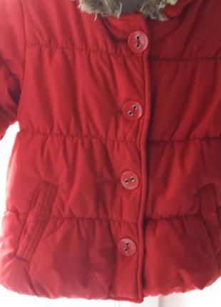 Куртка червона демісезонна демі next