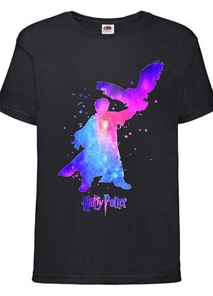Футболка гарри поттер 116-164 размер (gp-09) черная
