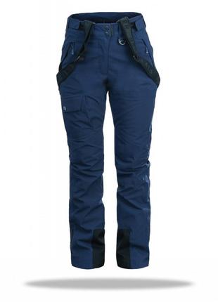 Горнолыжные брюки женские freever wf 21654 темно-синие1 фото
