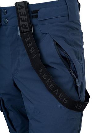 Горнолыжные брюки женские freever wf 21654 темно-синие4 фото