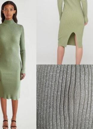 Плаття  гумка з люрексом прекрасний склад moni&co фісташковий