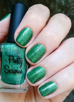 Лак для нігтів pretty serious - vt100, зелёный лак для ногтей