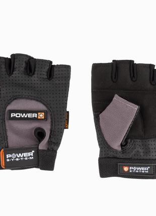 Перчатки для фитнеса и тяжелой атлетики power system power plus ps-2500 black/grey xl