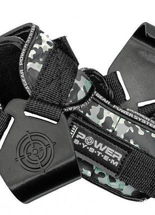 Крюки для тяги на запястья power system hooks camo ps-3370 black/grey l