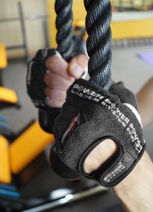 Рукавички для фітнесу і важкої атлетики power system workout ps-2200 black xs4 фото