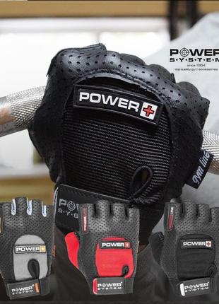 Рукавички для фітнесу і важкої атлетики power system power plus ps-2500 black xl9 фото