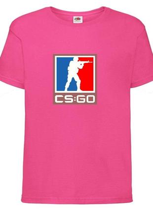 Футболка детская контр страйк 005 (csg-005) малиновая, размер 104-116-128-140-152-164