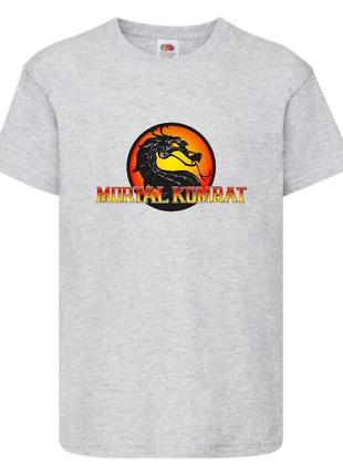 Футболка детская мортал комбат 002 (mtc 002) серая 104-116-128-140-152-164