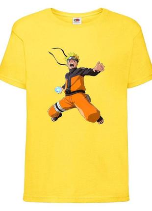 Футболка наруто (naruto - 0019) желтая 104-116-128-140-152-164 размер