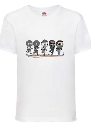 Футболка детская контр страйк 001 (csg-001) белая, размер 104-116-128-140-152-164