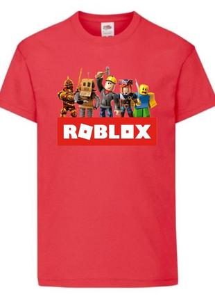 Футболка детская роблокс roblox (rb-02) красная