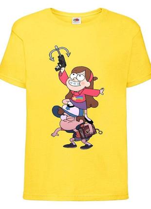 Футболка детская гравити фолз (gravity falls) желтая (gf  yl-7)